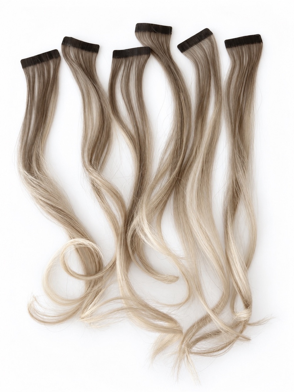 Rooted Blonde Ombre Tape-in Hair Extensions - Natural Blonde, Hair Tapes